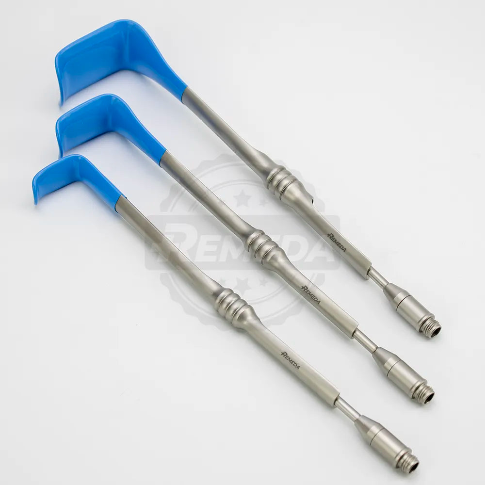 Gynecomastia retractor set with stainless steel handheld retractors