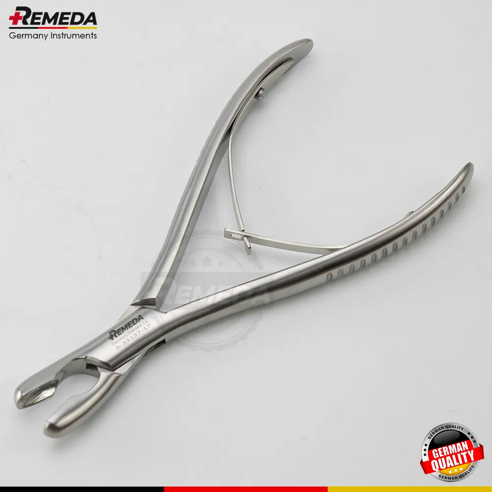 Luer Bone Rongeur 17 cm close-up of stainless steel surgical tool
