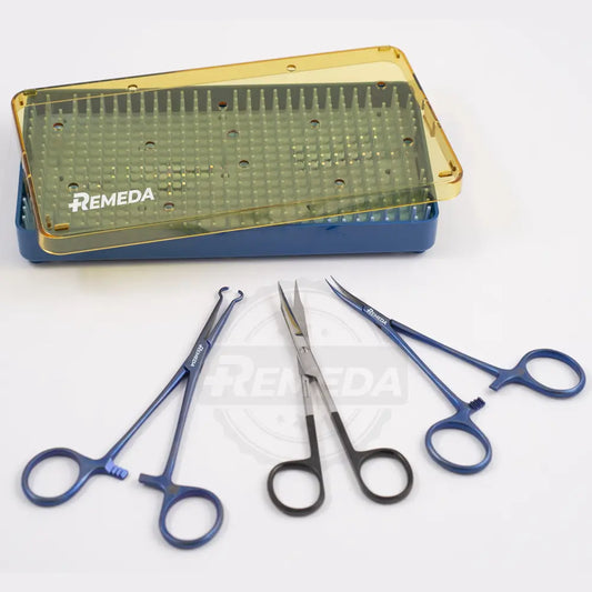 Vasectomy Set surgical instrument kit with tray made of premium stainless steel for professional use