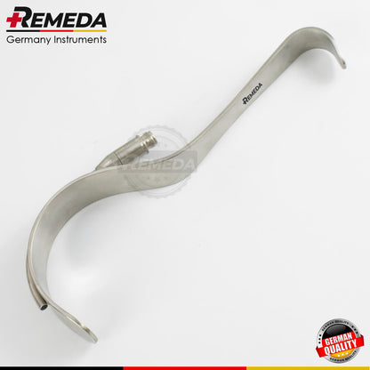 Deaver Retractor with Fiber Light